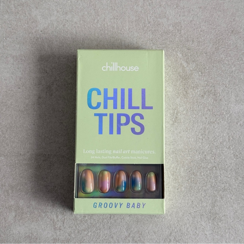 Chillhouse Chill Tips Press-On Nails - Groovy Baby - Long-Lasting Manicure